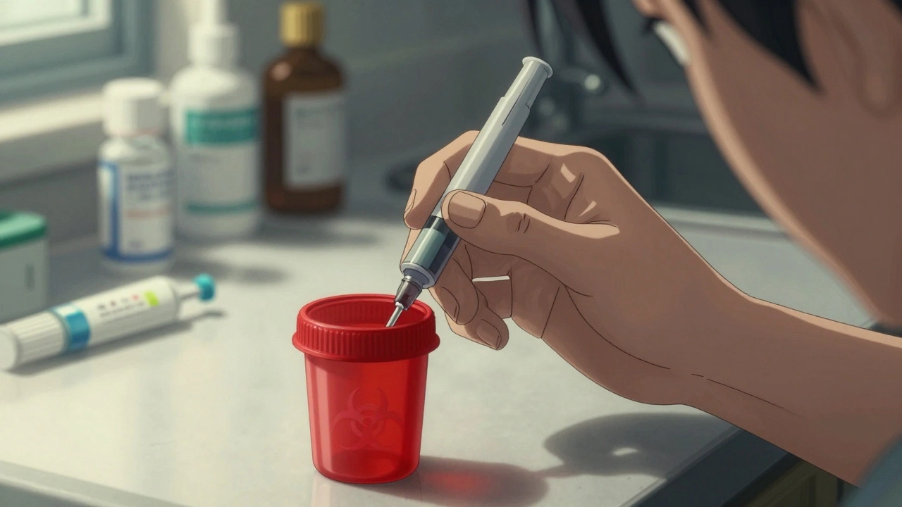 How to Dispose of Sharps and Needles from Injected Medications Safely