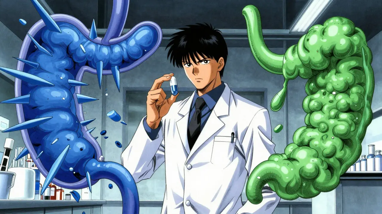 Manga artist depicts drug absorption differences in stomach environments